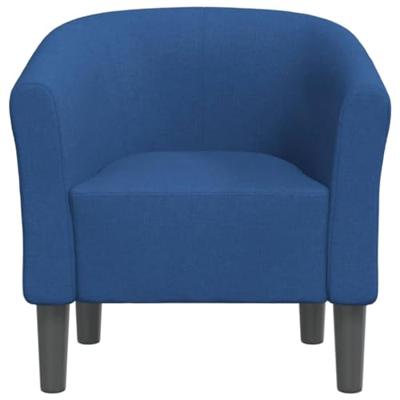 Kuipstoel stof blauw