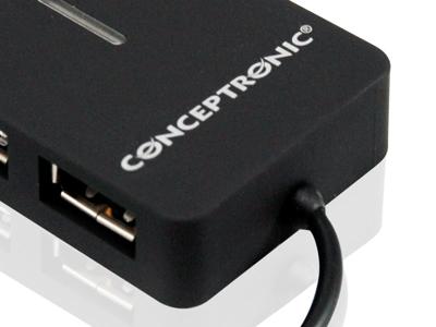 Conceptronic 4 poorts USB 2.0 Travel Hub