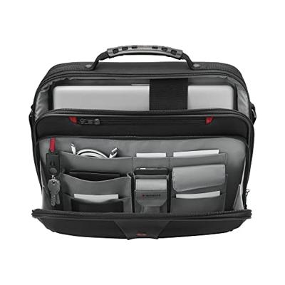 Wenger Legacy Double Gusset Laptoptas Geschikt voor max. (laptop): 40,6 cm (16) Zwart, Grijs Wenger Legacy Double Gusset Laptoptas Geschikt voor max. (laptop): 40,6 cm (16) Zwart, Grijs