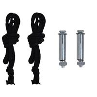 Balkonscherm 105x250 cm zwart - thumbnail