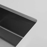 Wastafel met Eén Spoelbak Cata CB4040 Staal - thumbnail