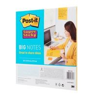 Post-it Super Sticky Big Notes, 30 vel, ft 280 x 280 mm, geel - thumbnail
