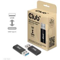 CLUB3D CAC-1525 tussenstuk voor kabels USB A USB TYPE C Zwart - thumbnail