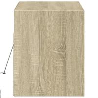Tv-wandmeubel met LED-verlichting 100x31x35 cm sonoma eiken - thumbnail