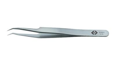 C.K T2331 Precisiepincet 5C SA Spits, gebogen 60°, superfijn, krom 115 mm C.K T2331 Precisiepincet 5C SA Spits, gebogen 60°, superfijn, krom 115 mm