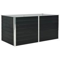 VidaXL Plantenbak verhoogd 160x80x77 cm gegalvaniseerd staal antraciet - thumbnail
