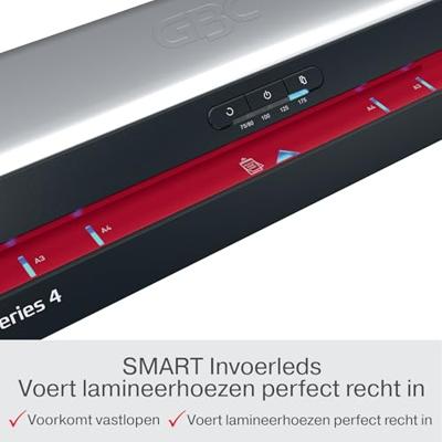 GBC 4410072EU lamineersysteem Warme lamineermachine 800 mm/min Zwart, Roestvrijstaal