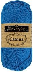 Scheepjes Catona 50g - 201 Electric Blue - Haakgaren / Breigaren