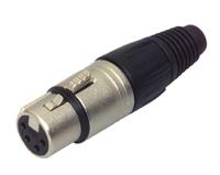 Connector XLR Female Zilver - thumbnail