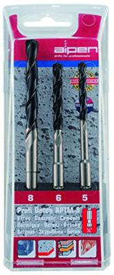 Alpen APTMS 3 0000101803100 Beton-spiraalboren set 3-delig 5 mm, 6 mm, 8 mm 1/4 (6.3 mm) 1 stuk(s)