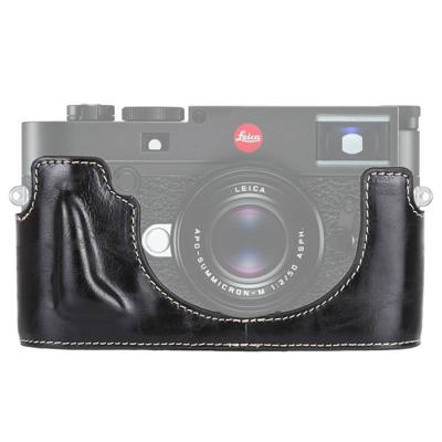 1/4 inch draad PU leder Camera Half Case Base voor Leica M10 (zwart)
