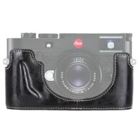 1/4 inch draad PU leder Camera Half Case Base voor Leica M10 (zwart) - thumbnail