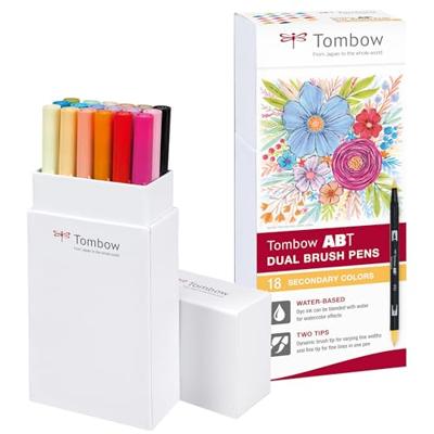 Tombow • brush pen abt dual brush pen 18x secondary colors