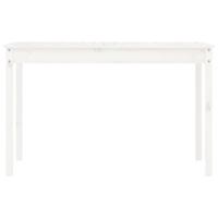 Tuintafel 121x82,5x76 cm massief grenenhout wit - thumbnail