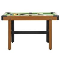 Biljarttafel 4 feet 122x61x76 cm bruin - thumbnail