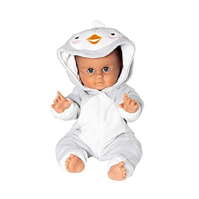 Heless Poppenoutfit onesie pinguin, 35-45 cm