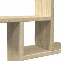 Wandschappen 2 st 38x12x38 cm bewerkt hout sonoma eikenkleurig - thumbnail