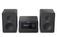Sharp XL-B520D Stereoset AUX, Bluetooth, DAB+, USB Incl. afstandsbediening 40 W Zwart - thumbnail