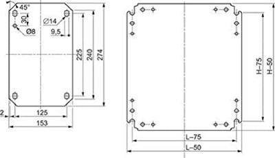 Schneider Electric NSYMM76 (l x b) 700 mm x 600 mm Staal (verzinkt) 1 stuk(s)