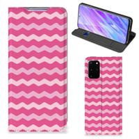 Samsung Galaxy S20 Plus | Hoesje met Magneet | Waves Pink - thumbnail