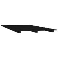 Bedframe massief grenenhout zwart 135x190 cm - thumbnail