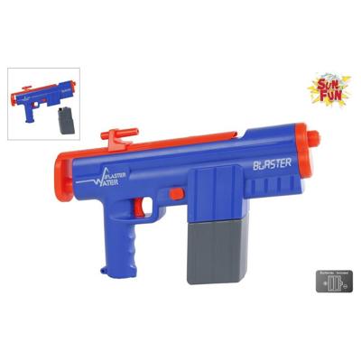 Sun Fun waterpistool elektrisch - 34,5 cm - blauw/oranje