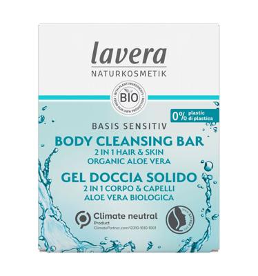 Lavera Basis Sensitiv body cleansing bar 2-in-1 bio 50 Gram Lavera Basis Sensitiv body cleansing bar 2-in-1 bio 50 Gram