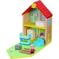 Peppa Pig - Wooden Dollhouse w. Figure and Furniture (20-00114) - thumbnail