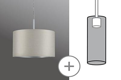 Paulmann Tessa 60352 Lampenkap Lichtgrijs Paulmann Tessa 60352 Lampenkap Lichtgrijs