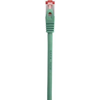 Renkforce RF-5239500 RJ45 Netwerkkabel, patchkabel CAT 6 S/FTP 1.00 m Groen Snagless, Vergulde steekcontacten, Vlambestendig 1 stuk(s)