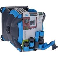 Pro Garden Tuinslang met Houder 15 m Blauw/Grijs - thumbnail