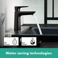 Hansgrohe Talis E Wastafelmengkraan 110 CoolStart Mat Zwart - thumbnail