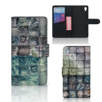 Wallet Case met Pasjes Sony Xperia Z3 Spijkerbroeken