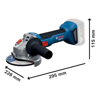 Bosch Blauw GWS 18V-8 Accu Haakse Slijper | Inclusief 2x GBA 18V 5,0 Ah & GAL 18V-40 Lader - 06019N9003