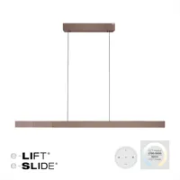 Neuhaus PURE Hanglamp e-Lift + e-Slide L 120-200 cm dark metal brown - thumbnail