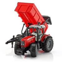Bruder Massey Ferguson 7480 met aanhanger - thumbnail