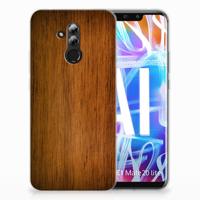 Huawei Mate 20 Lite | Bumper Hoesje | Donker Hout - thumbnail