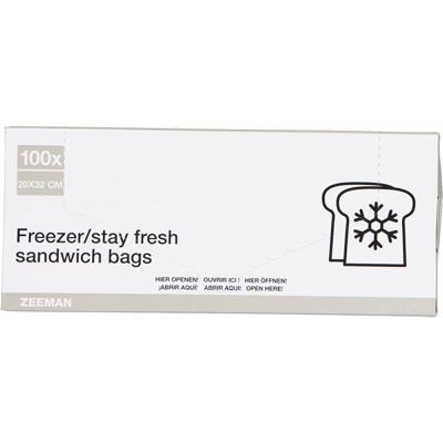 Boterham- en diepvrieszakken - Wit Boterham- en diepvrieszakken - Wit