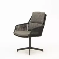 Primavera dining chair Anthracite with 2 cushions | 4 Seasons Outdoor - thumbnail