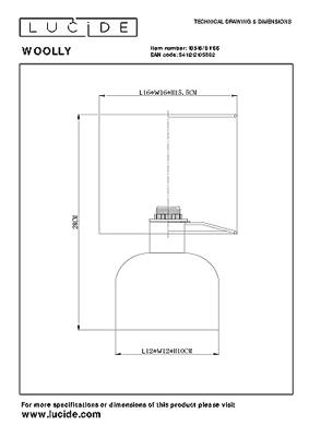 Lucide WOOLLY - Tafellamp - Ø 16 cm - 1xE14 - Roze