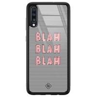 Samsung Galaxy A50 glazen hardcase - Blah blah blah - thumbnail