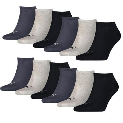Puma Sneakersokken Plain 12-pack Navy / Grey / Nightshadow Blue-47/49