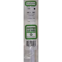 Polystereen Rechthoekigprofiel (l x b x h) 350 x 1.5 x 1.5 mm 10 stuk(s) - thumbnail