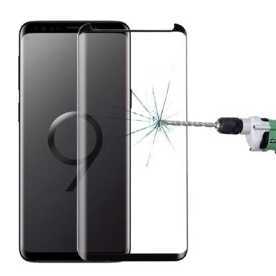 Voor Galaxy S9 0.33mm 9H oppervlaktehardheid 3D gebogen rand anti-kras niet-volledig scherm HD volledig zelfklevende glas Screen Protector (zwart)