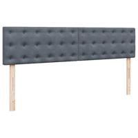 Ottoman bed met matras 200x200 cm fluweel donkergrijs - thumbnail
