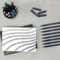 3 Fineliners Schneider Pictus zwart - thumbnail
