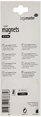 Legamaster super magneet, 35 mm, zwart, pak van 10 stuks