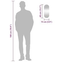 VidaXL Wandspiegel 15x40 cm ovaal glas - thumbnail