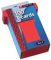 T-kaart Djois formaat 2 48mm rood 100 stuks - thumbnail