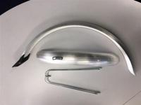 Eurofender Stel spatborden 24 inch 58 pvc zilver - thumbnail